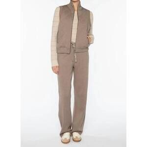 NEW KINROSS quilted vest in coco